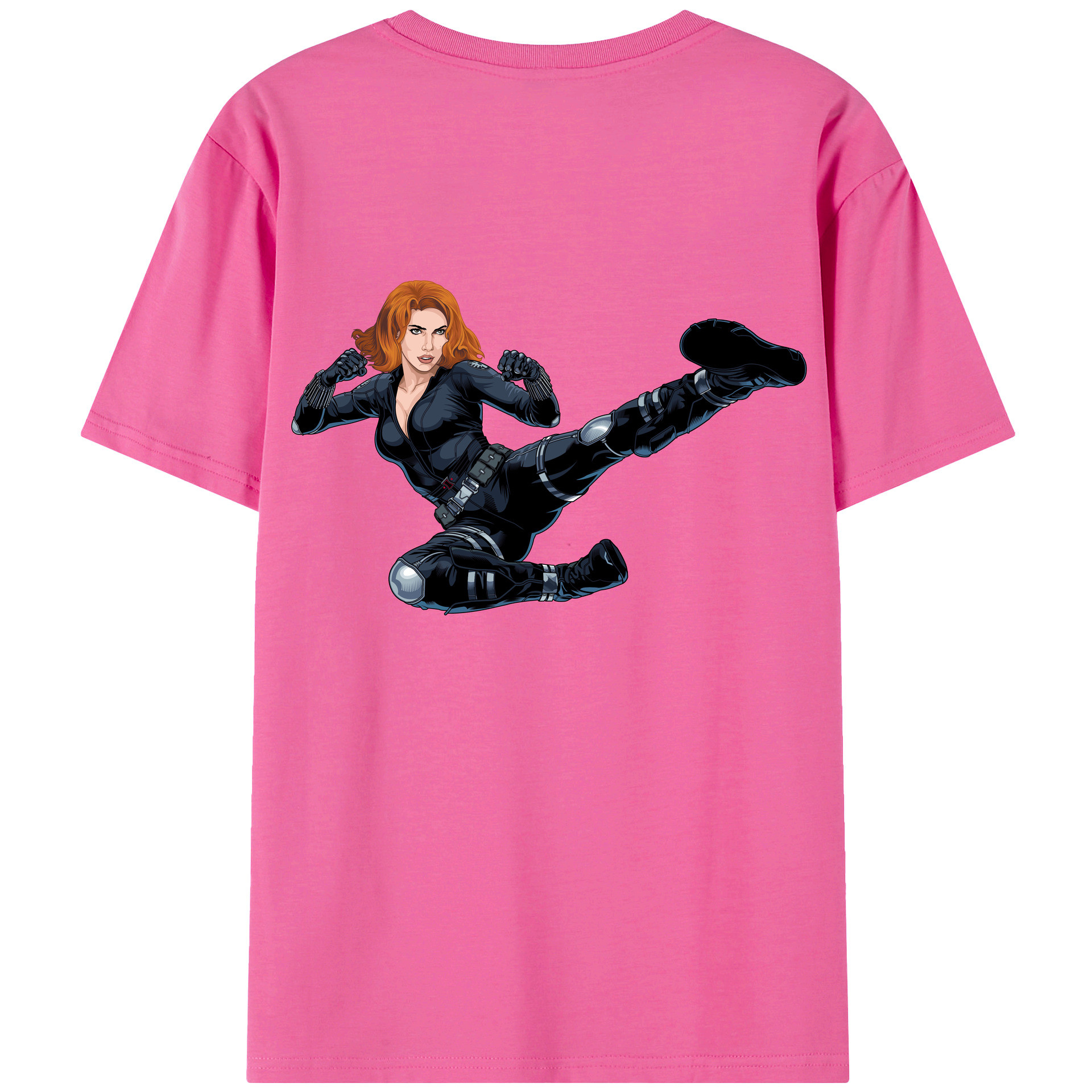（画像用） アベンジャーズ The Avengers レディース半袖Tシャツ(バックプリント)